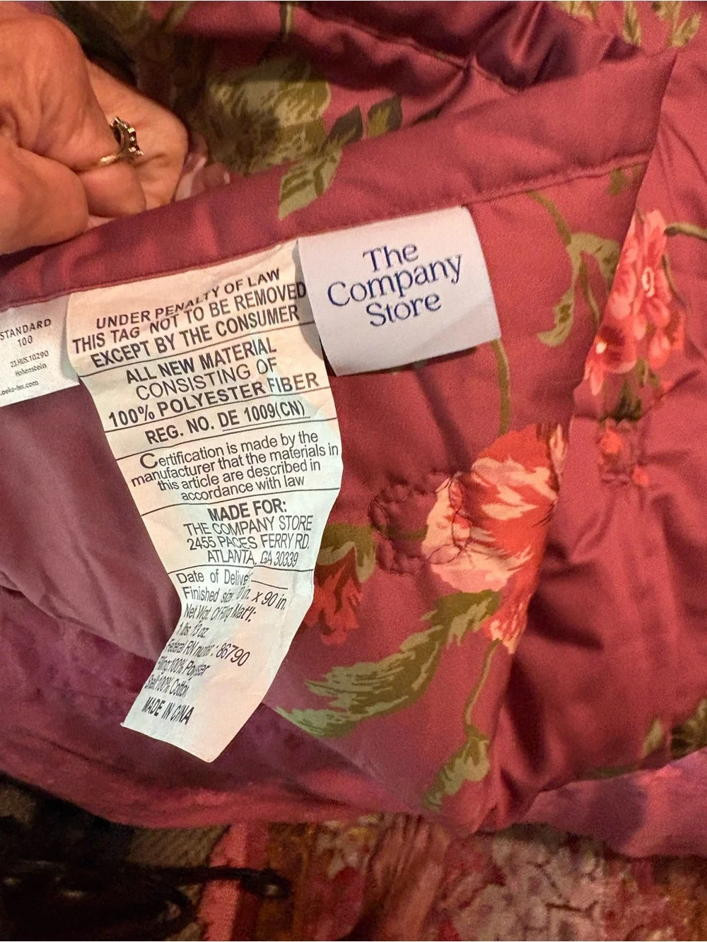 The Company Store Victorian Garden full/queen comforter. Excellent condition!